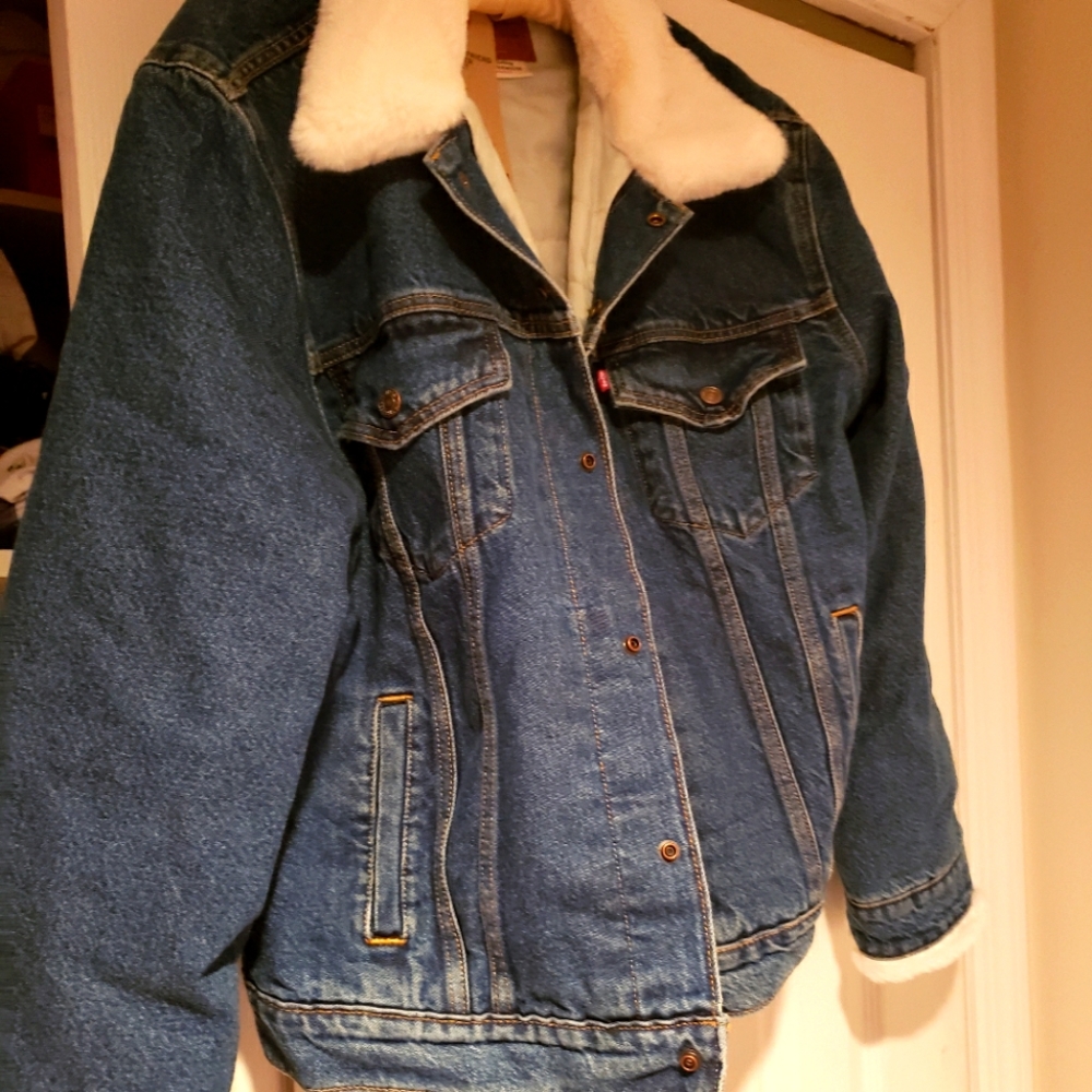 Levi's® Women's Sherpa Ex-Boyfriend Trucker Jean Jacket